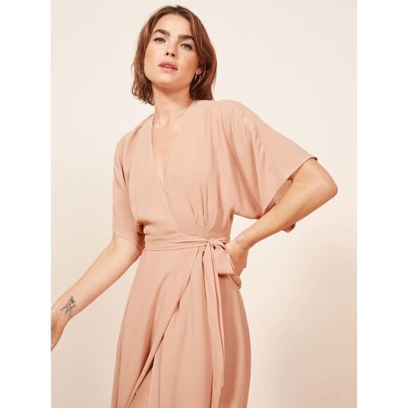Reformation Winslow Dress blush M - Picture 6 of 12